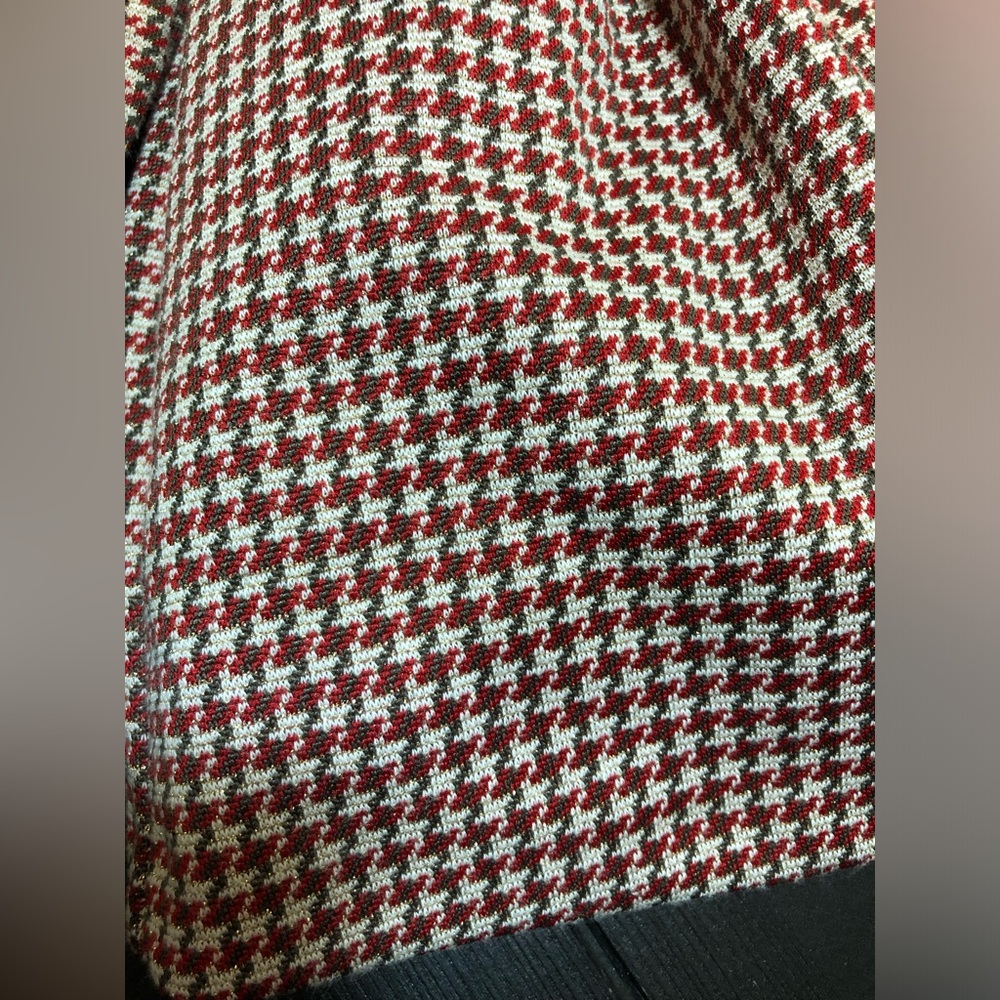 Mayoral Red and Brown Houndstooth Dress - Picture 2 of 8